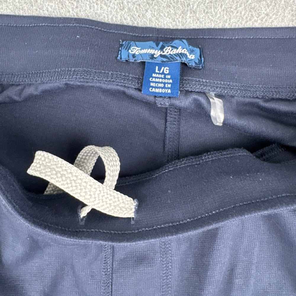 Tommy Bahama Joggers Mens Large Navy Blue Stretch Lounge Pants - Picture 4 of 9